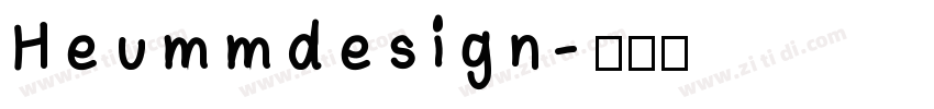 Heumm design字体转换